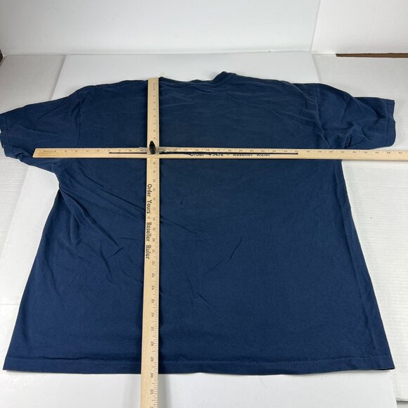 VTG 90s Syracuse Orangemen Shirt Extra Extra Large Blue Faded Single Stitch Tee - Picture 9 of 12